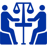 Legal consultation symbol